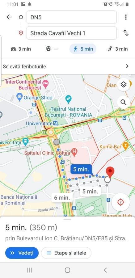 Central Old City Center Studio Universitate Coltea - Cav9 بوخارست المظهر الخارجي الصورة